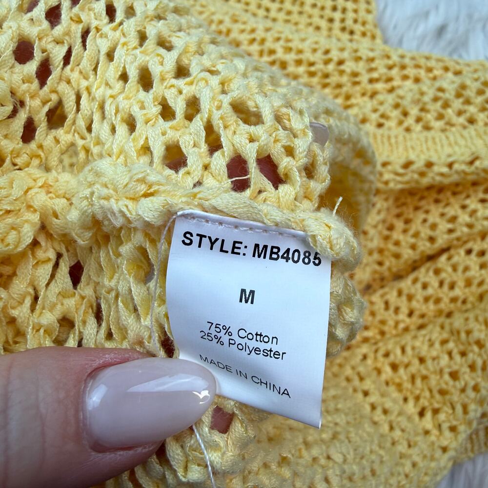 Monday Swimwear Montego Mini Dress - Honey Petit Crochet Size M NWT Festival - Picture 12 of 13